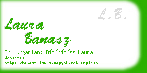 laura banasz business card